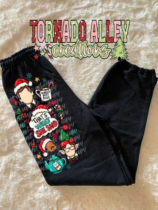 Office Christmas Sweatpants