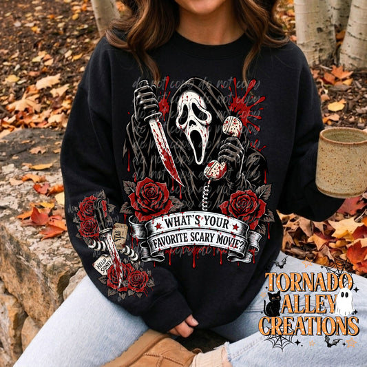 Spooky Movie Slasher Crewneck