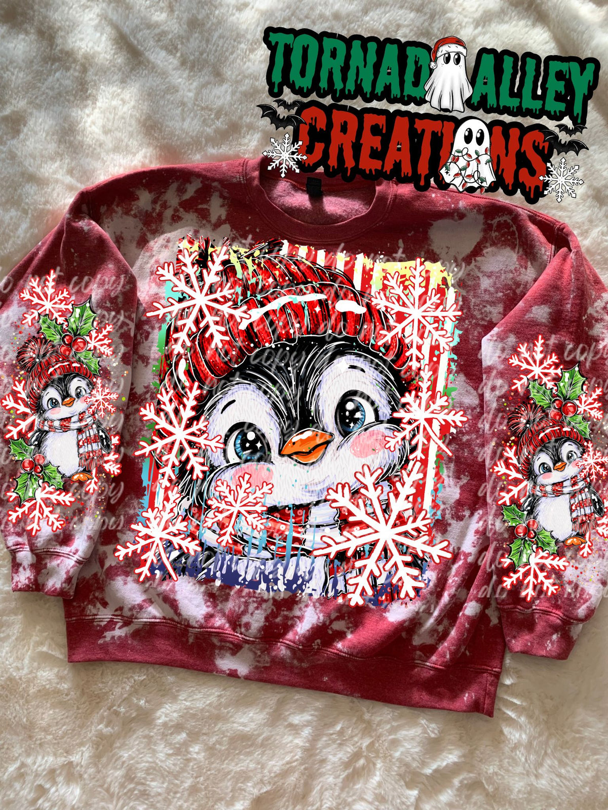 Snowflake Penguin Crewneck