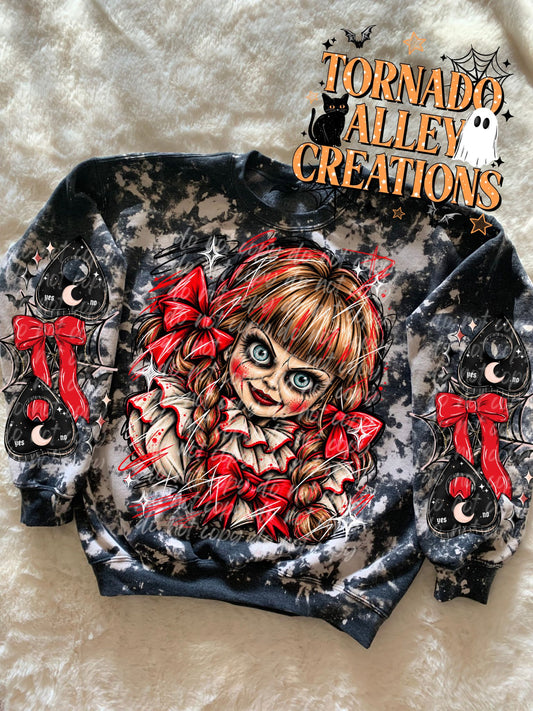 Spooky Doll Sketch Crewneck