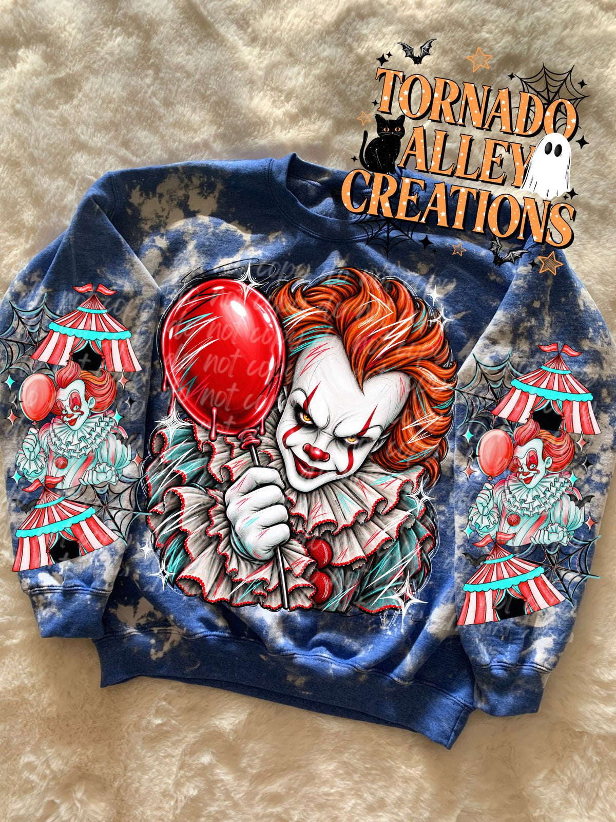 Spooky Clown Sketch Crewneck