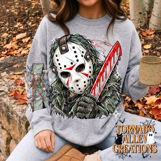 Hockey Slasher Sketch Crewneck