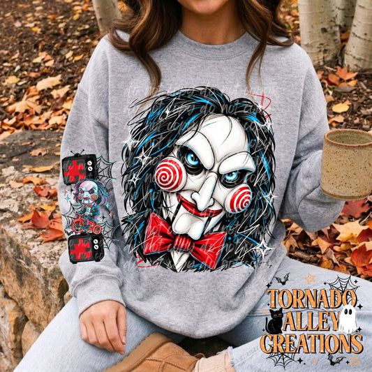 Spooky Puzzle Sketch Crewneck