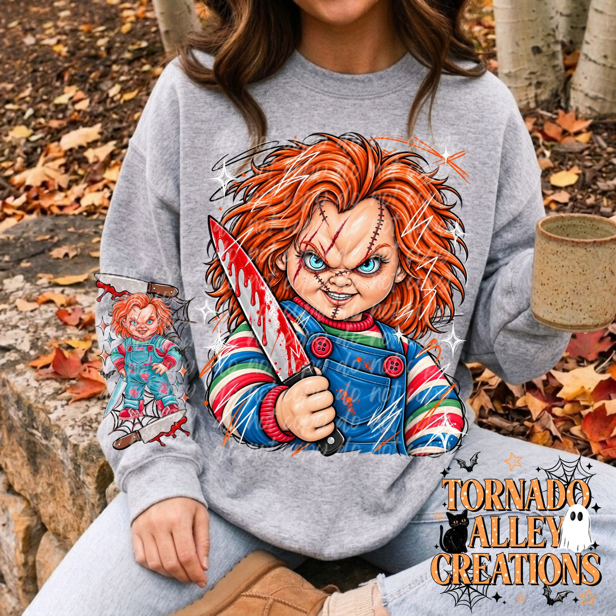 Slasher Doll Sketch Crewneck
