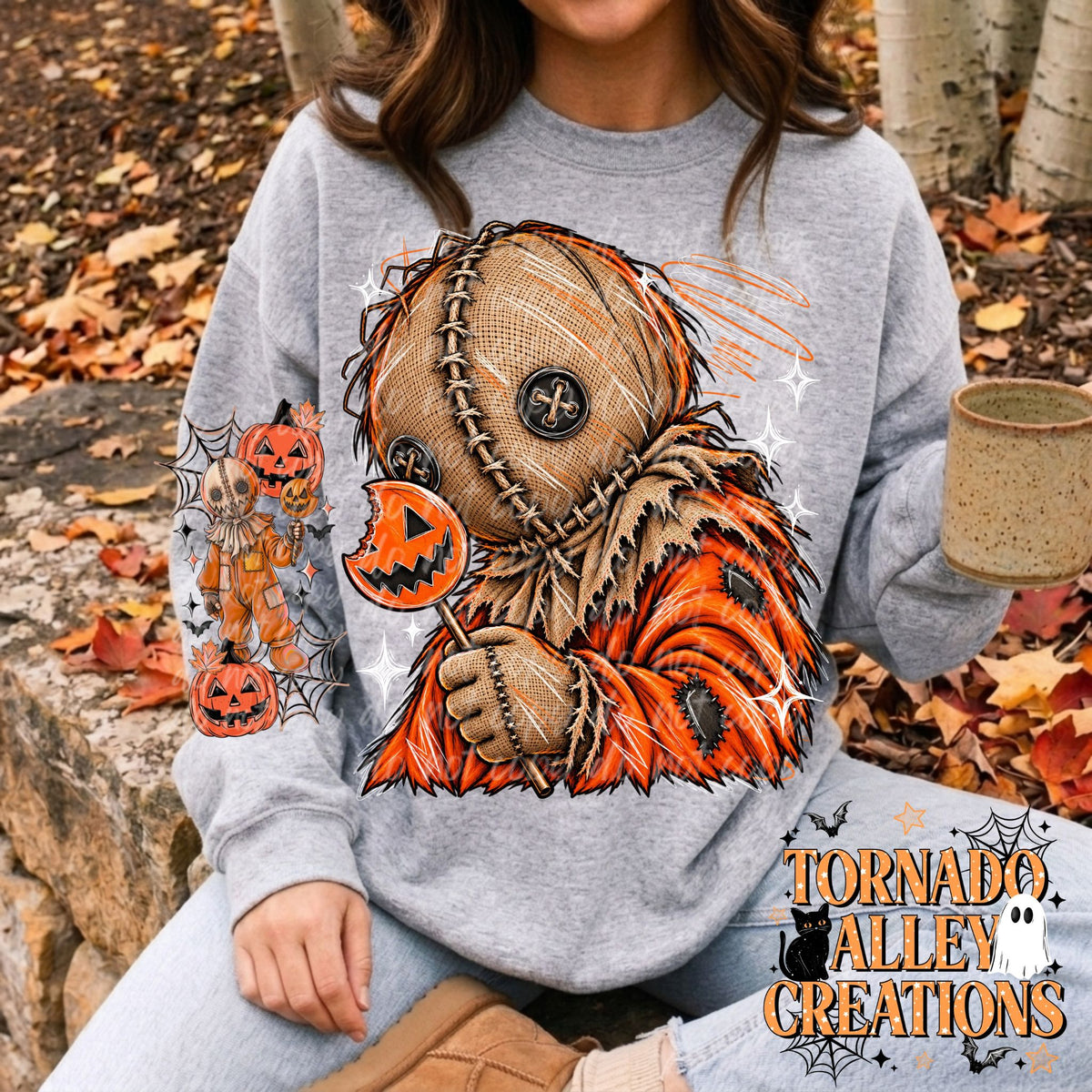 Horror Halloween Sketch Crewneck