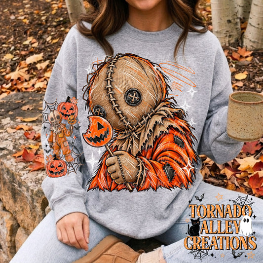 Horror Halloween Sketch Crewneck