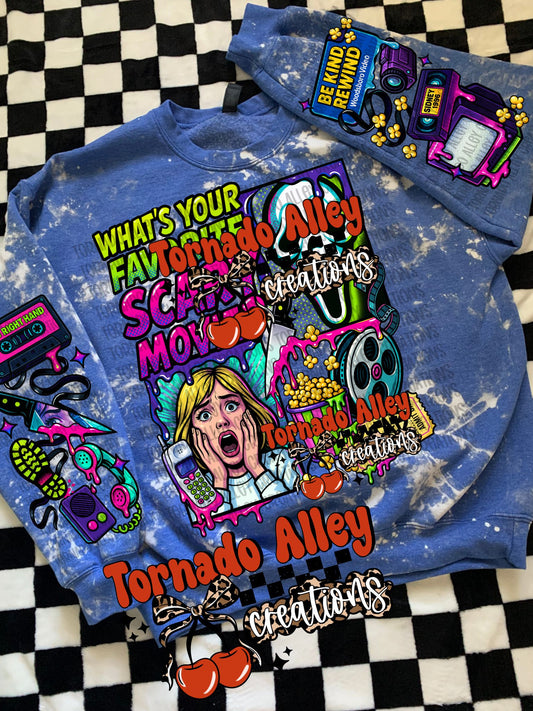 Neon Spooky Movie Crewneck