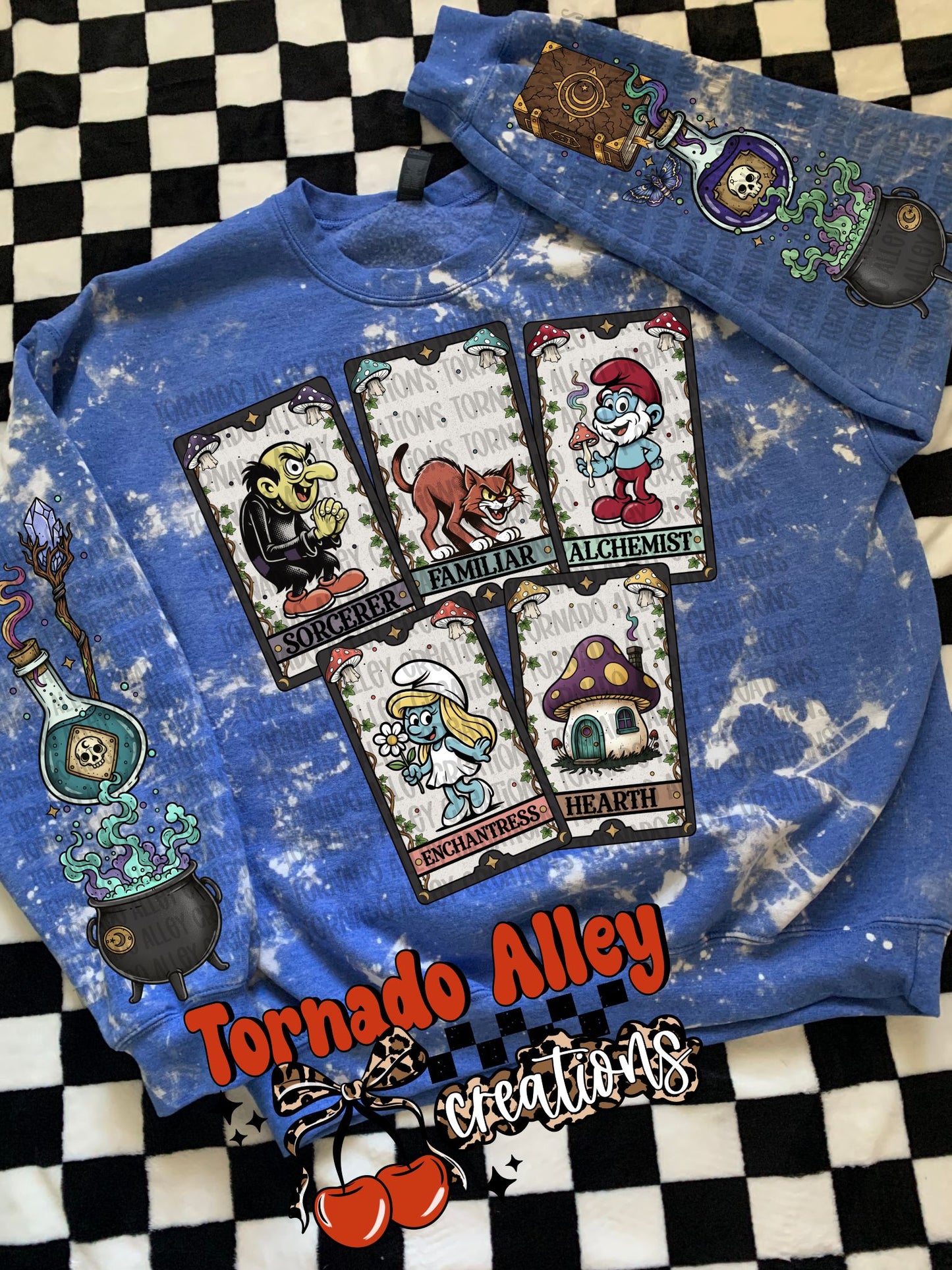 Cute Vintage Tarot Crewneck