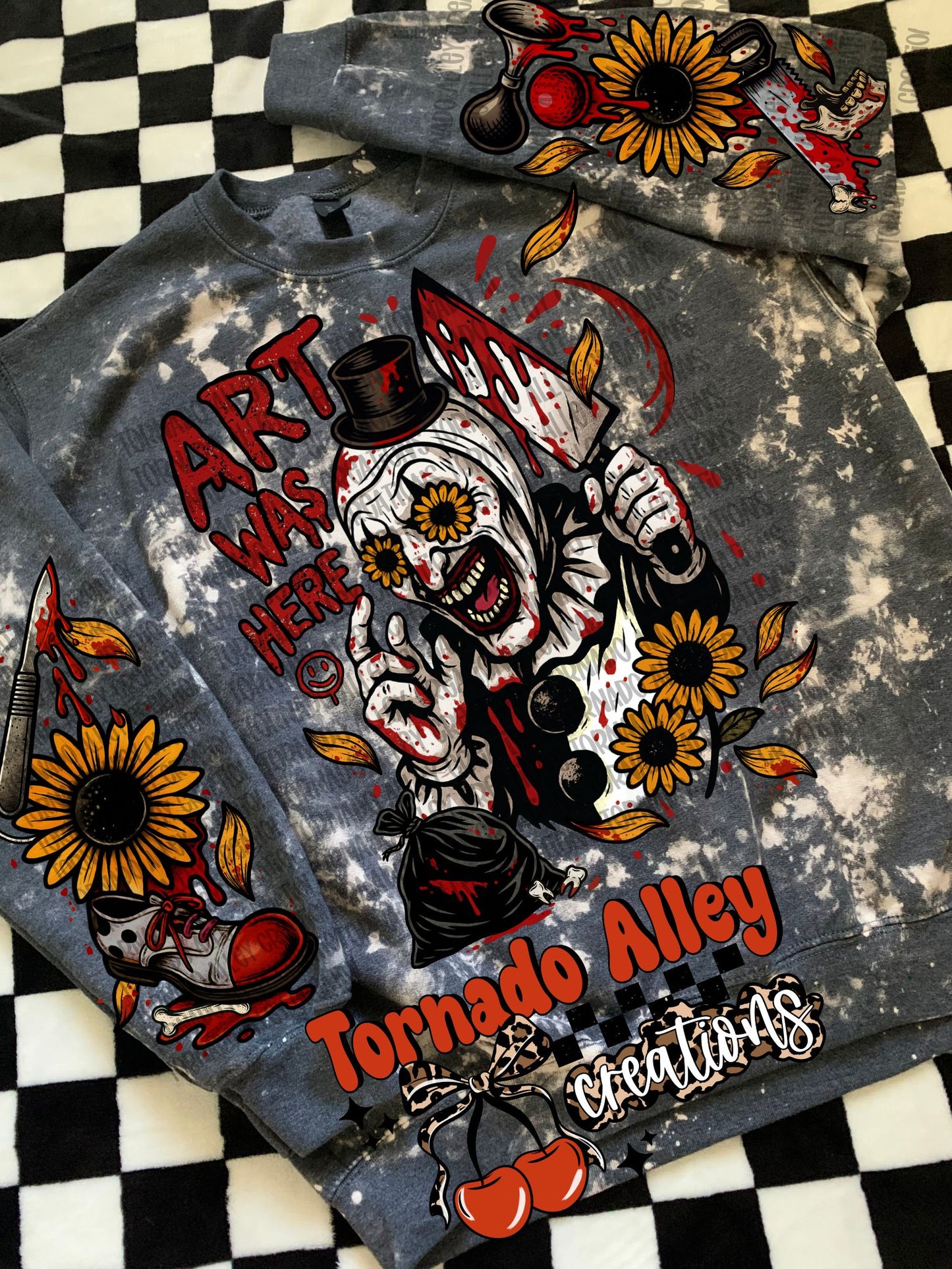 Horror Sunflower Crewneck