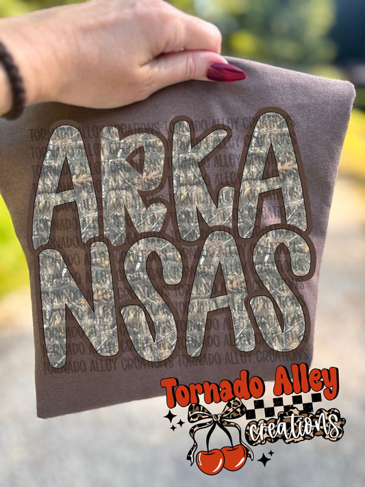 Arkansas Camo Tee