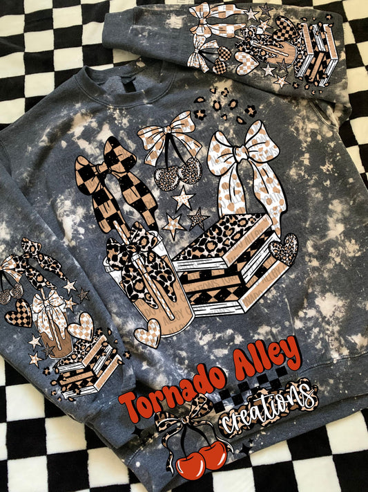 Cheetah Bookish Coffee Crewneck