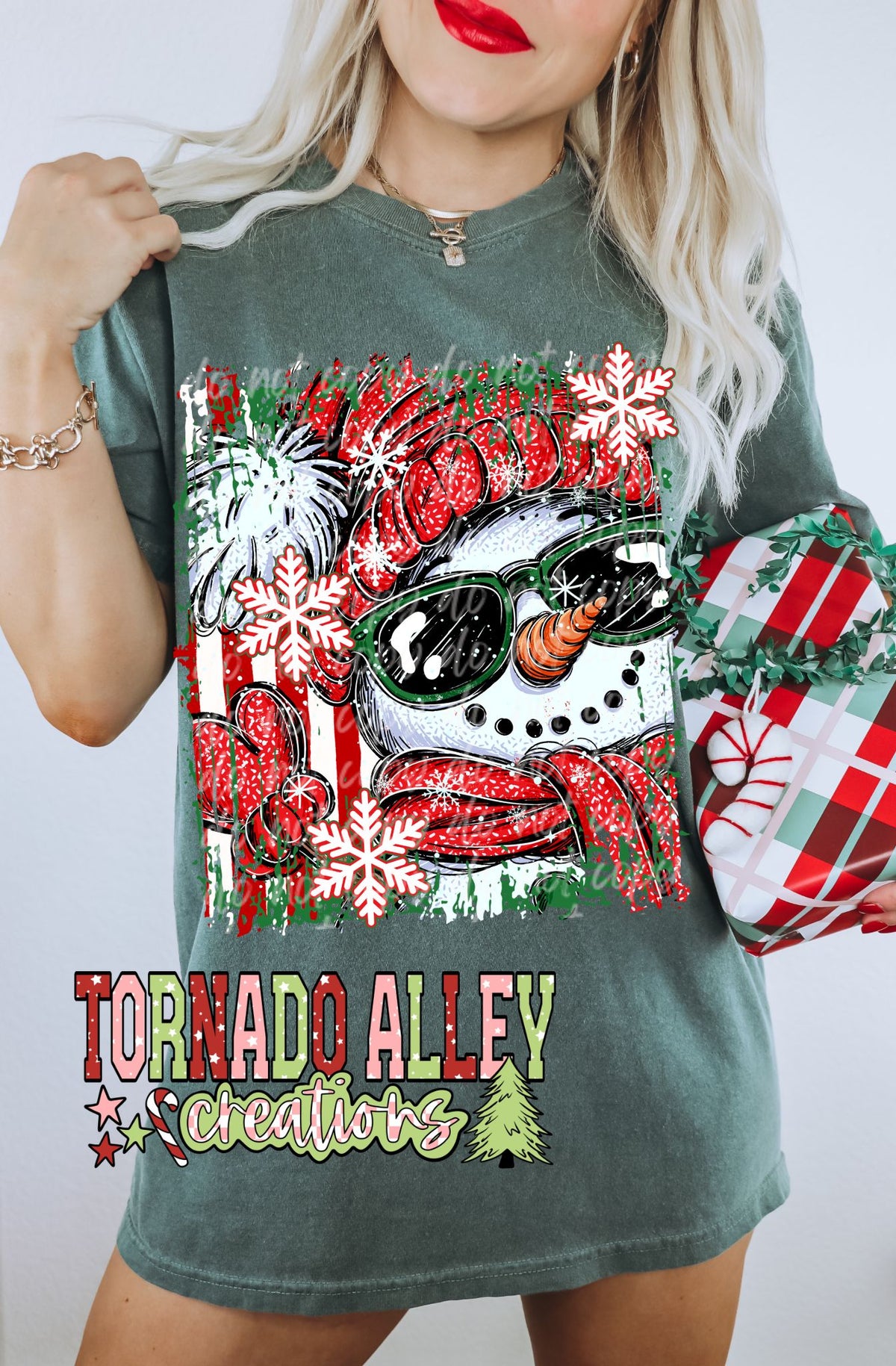 Snowman Snowflake Tee