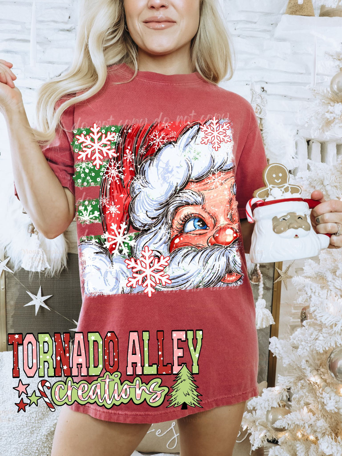 Snowflake Santa Tee