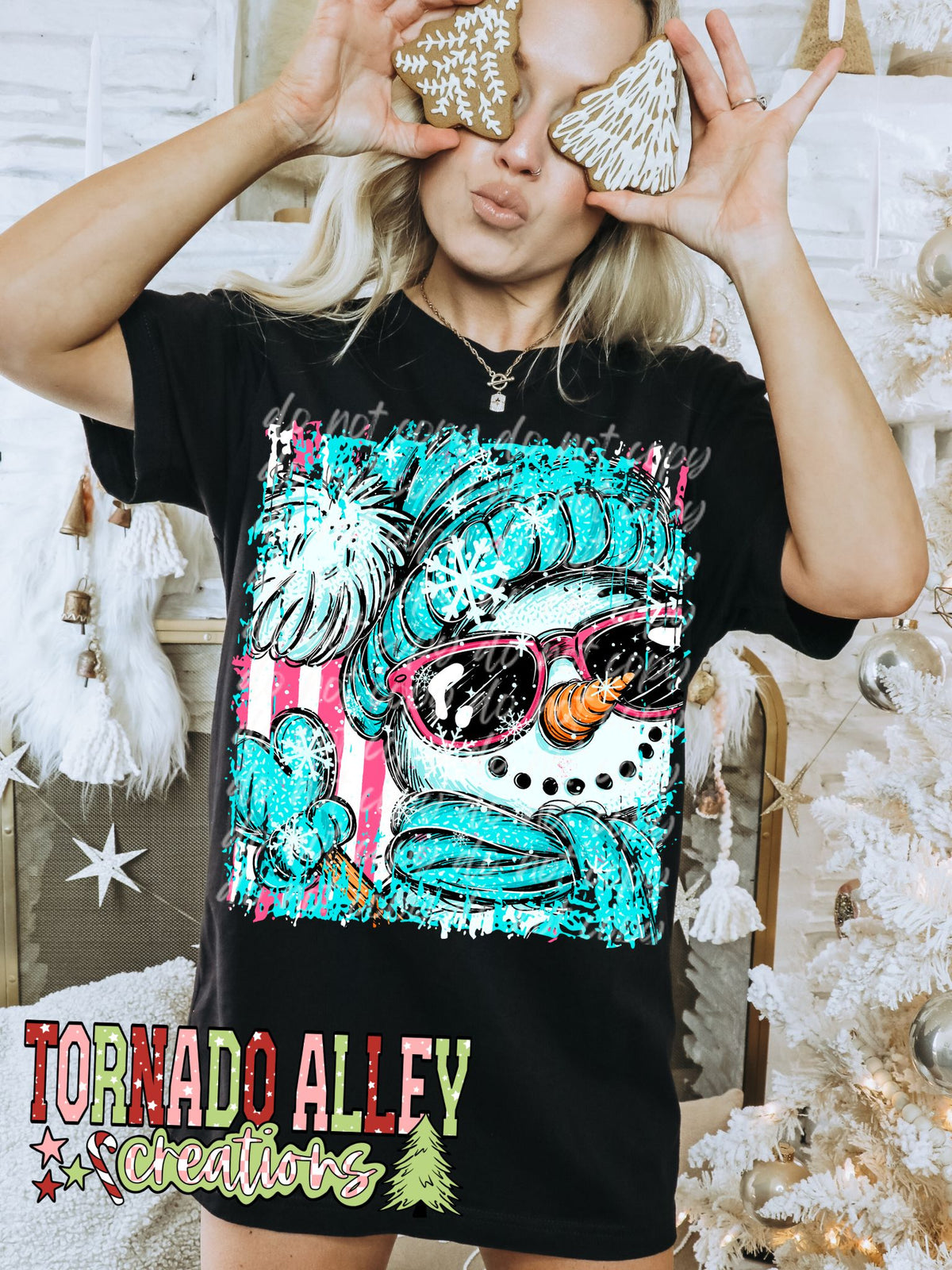 Snowflake Snowman Tee