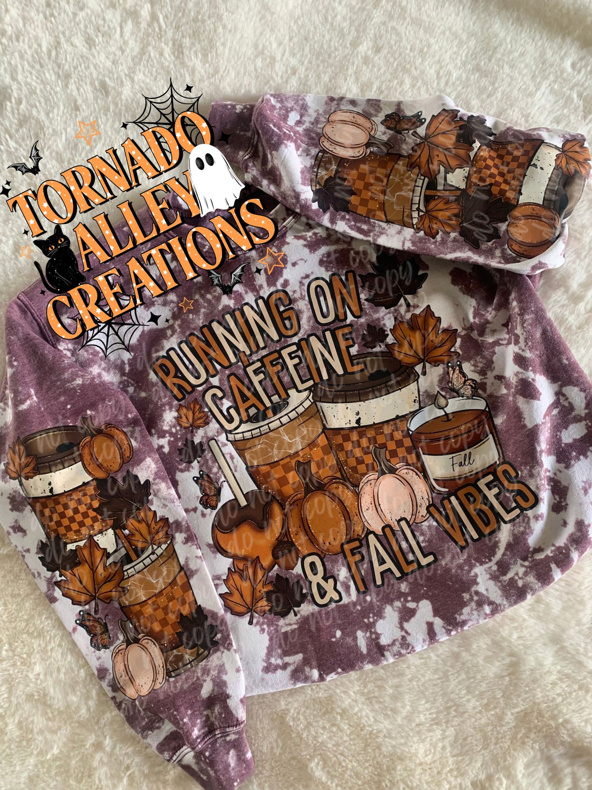 Running on Caffeine and Fall Vibes Crewneck