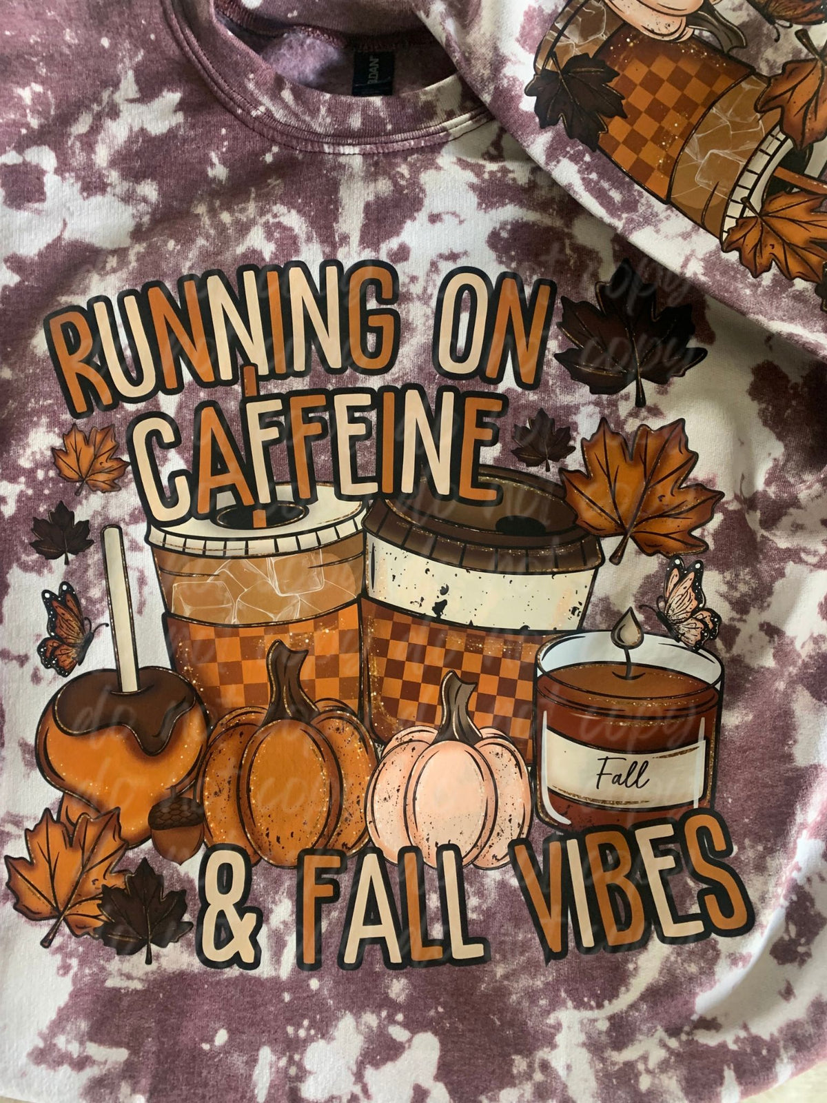 Running on Caffeine and Fall Vibes Crewneck