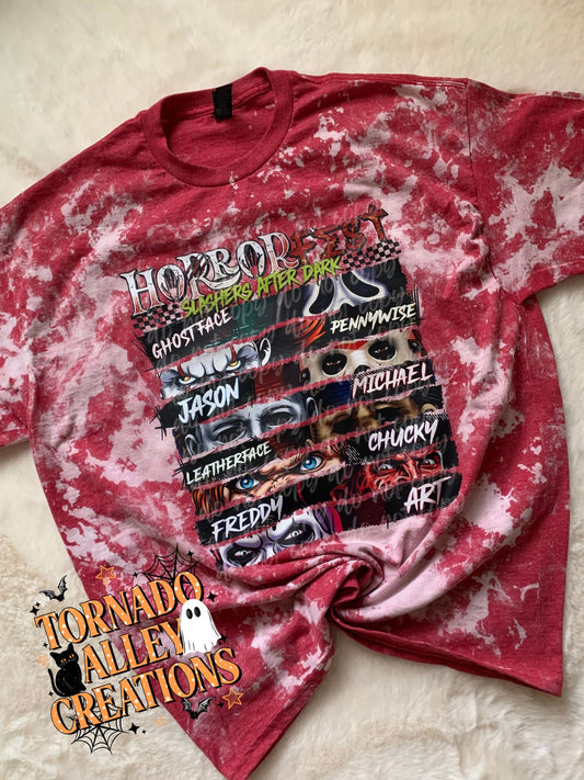 Horror Fest Bleached Tee