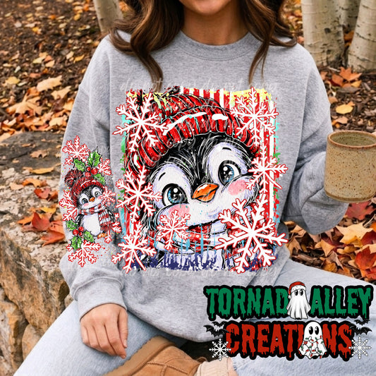 Snowflake Penguin Crewneck