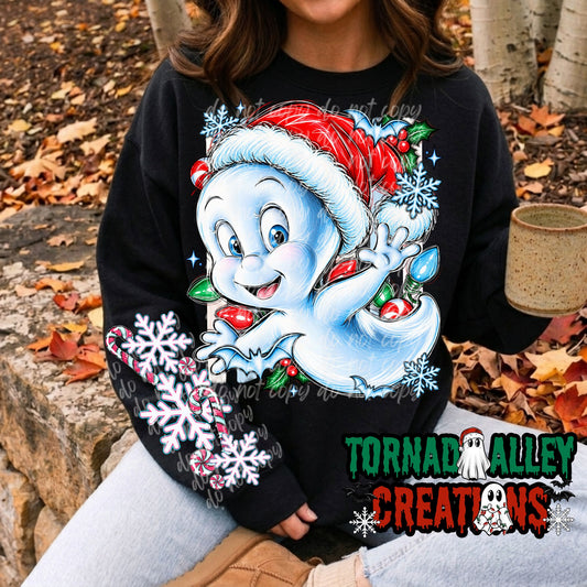 Spooky Ghost Christmas Crewneck