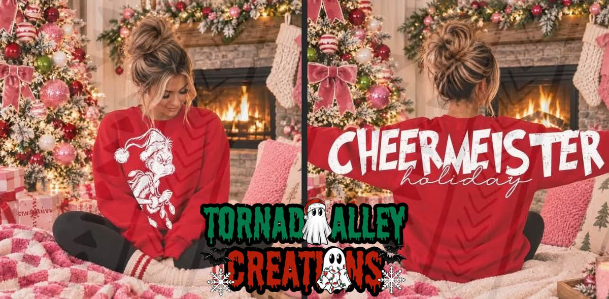 Green Guy Cheer Christmas Crewneck