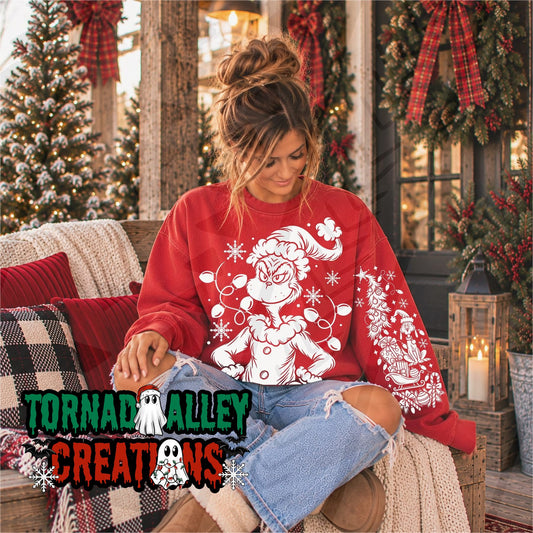 Mean Green Guy Christmas Crewneck