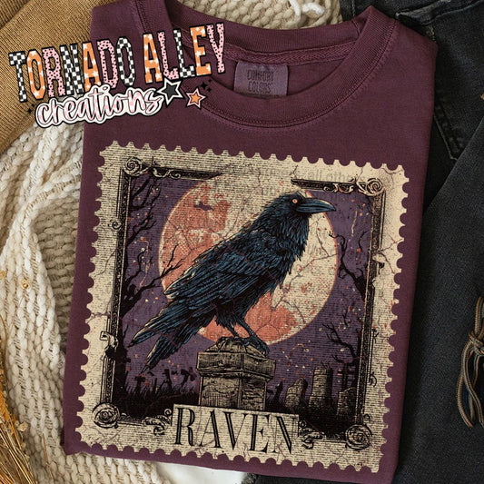 Spooky Raven Stamp Tee