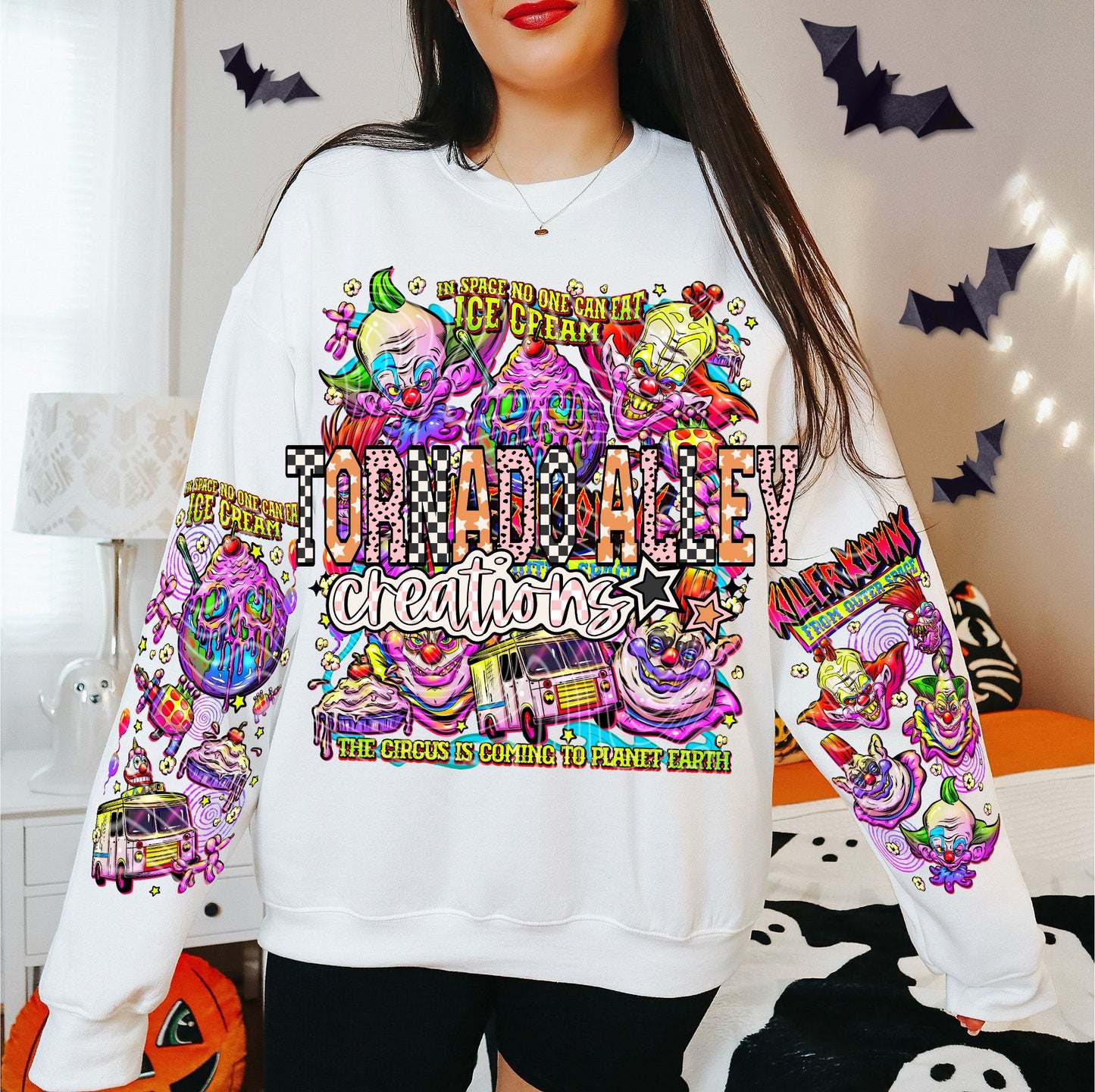 Spooky Circus Clowns Crewneck
