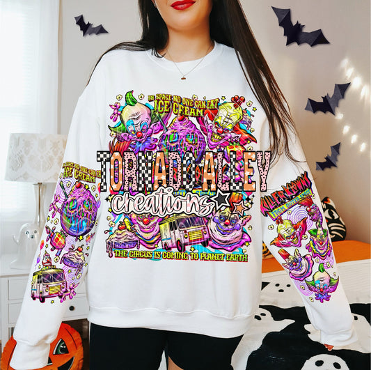 Spooky Circus Clowns Crewneck