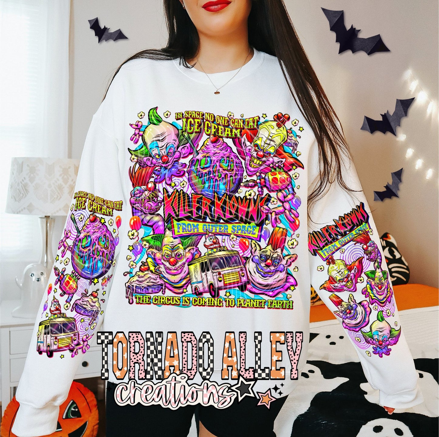 Spooky Circus Clowns Crewneck