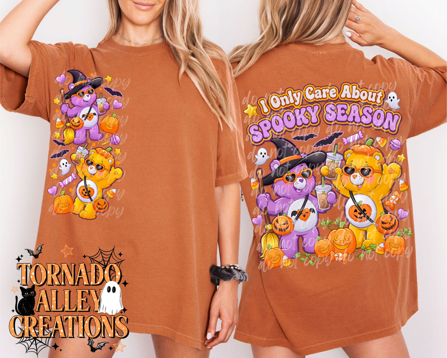 Only Care About Spooky Season Tee
