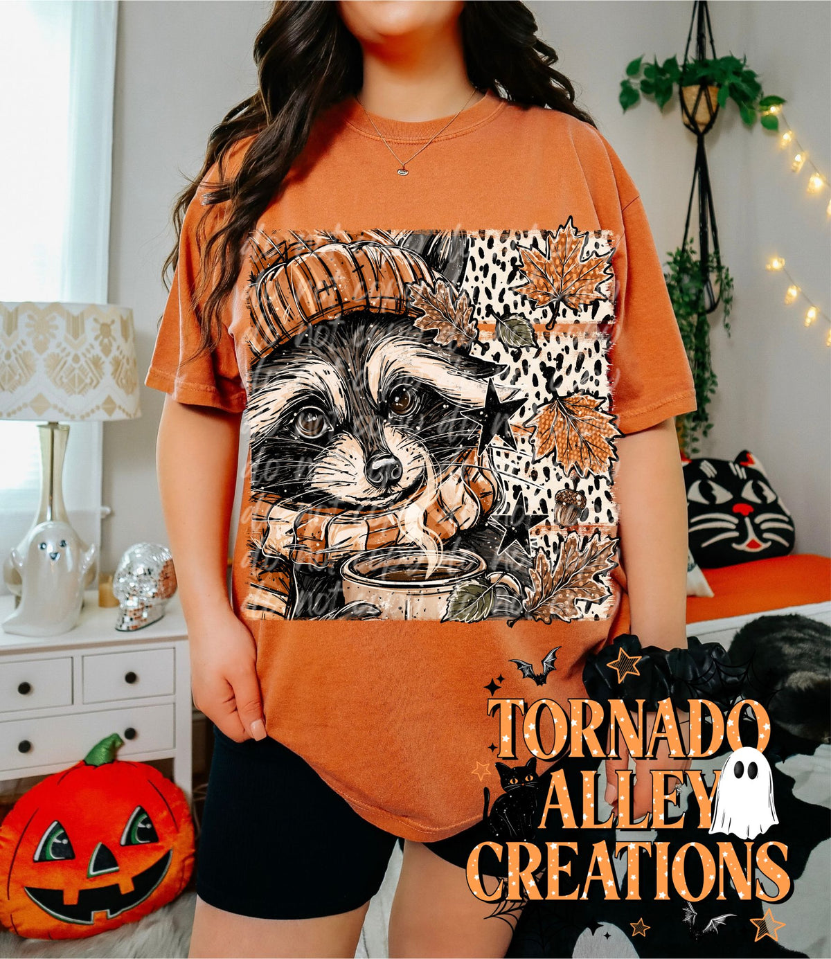 Autumn Raccoon Tee
