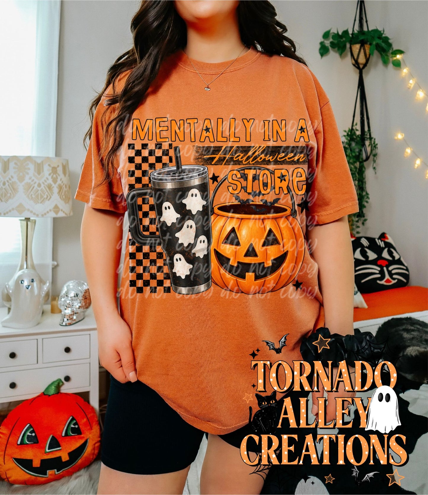 Mentally in a Halloween Store Tee