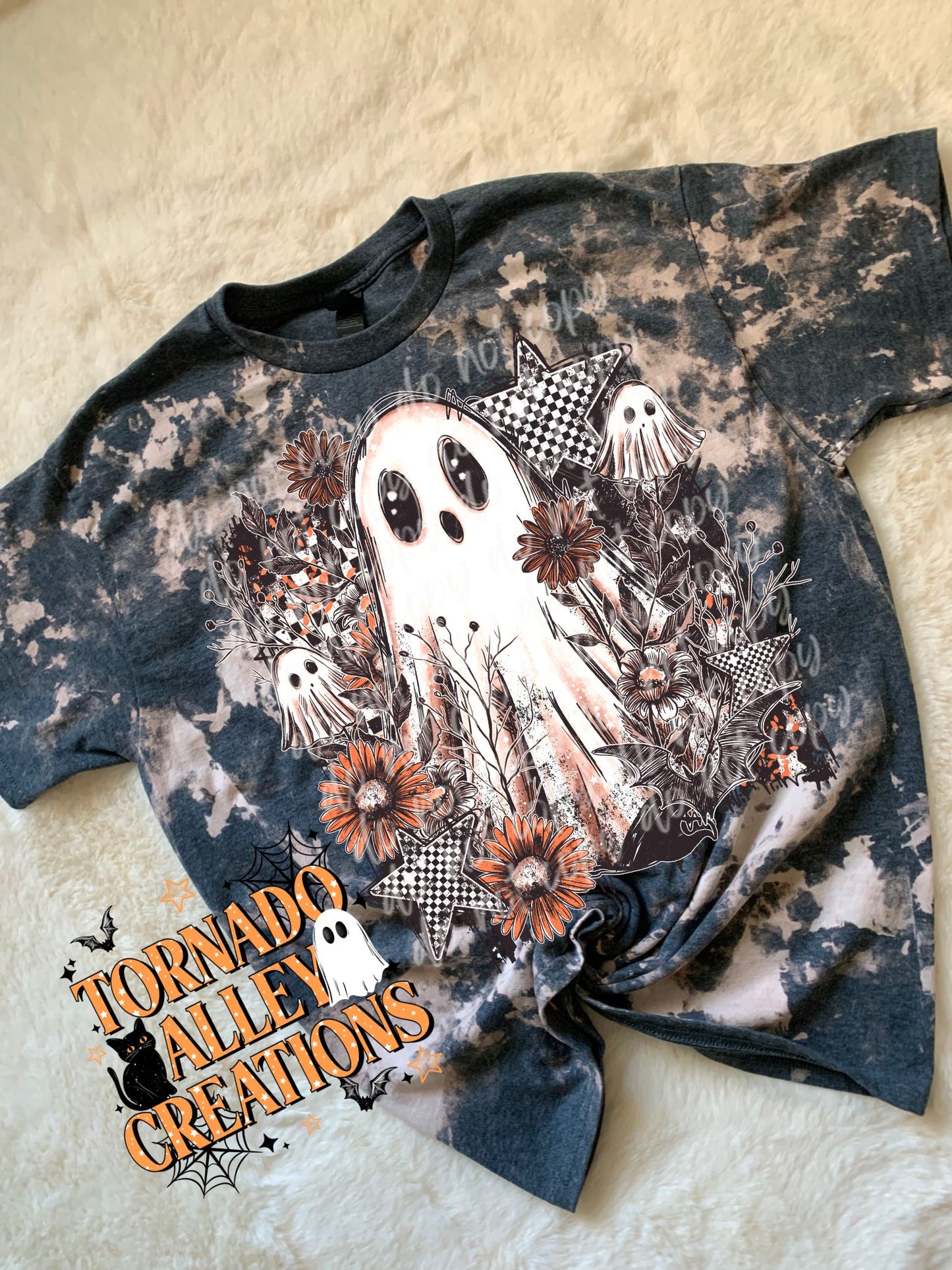 Floral Ghost Bleached Tee